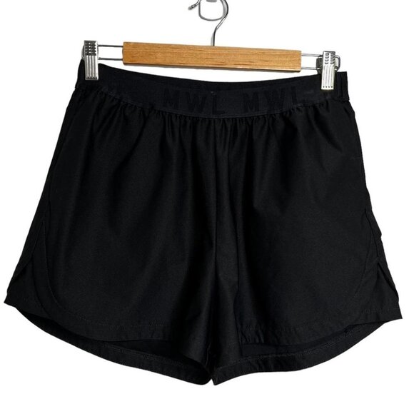Madewell Womens Size Medium MWL Allways Pull-On Shorts Black Casual Lightweight - Picture 2 of 13